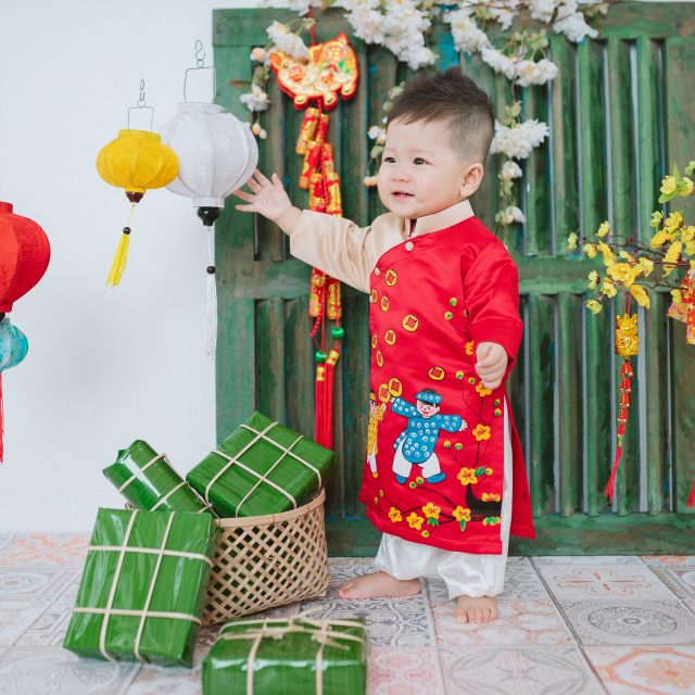 Chụp hình tết đẹp cho bé và gia đình Đà nẵng